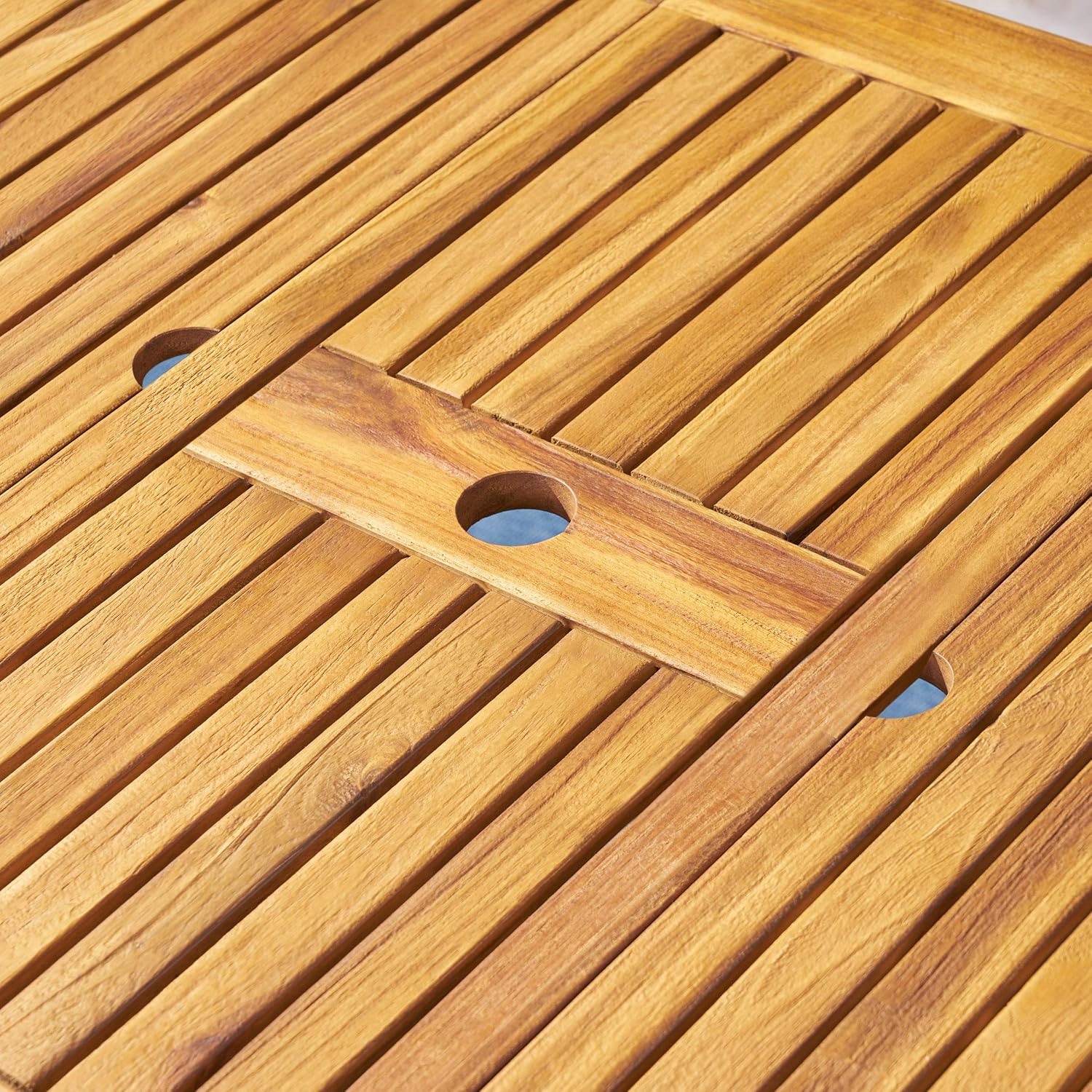 Christopher Knight Home Eric Outdoor Expandable Acacia Wood Dining Table, Natural Finish